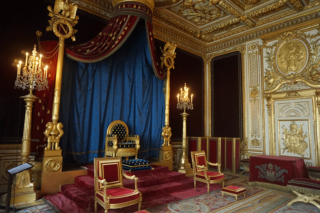 O Trono de Napoleão em Fontainebleau 