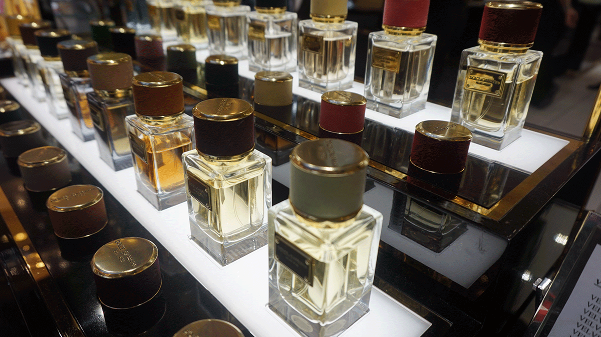 Perfumes franceses na Galeria Lafayette 