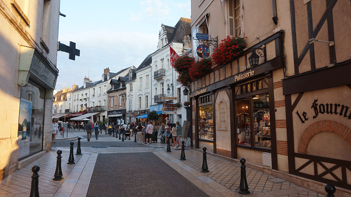 Cidade pitoresca da região do Vale do Loire 
