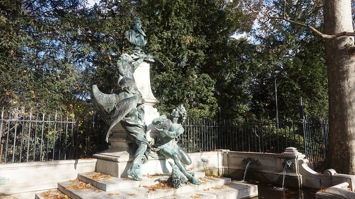 Delacroix no jardim de luxemburgo