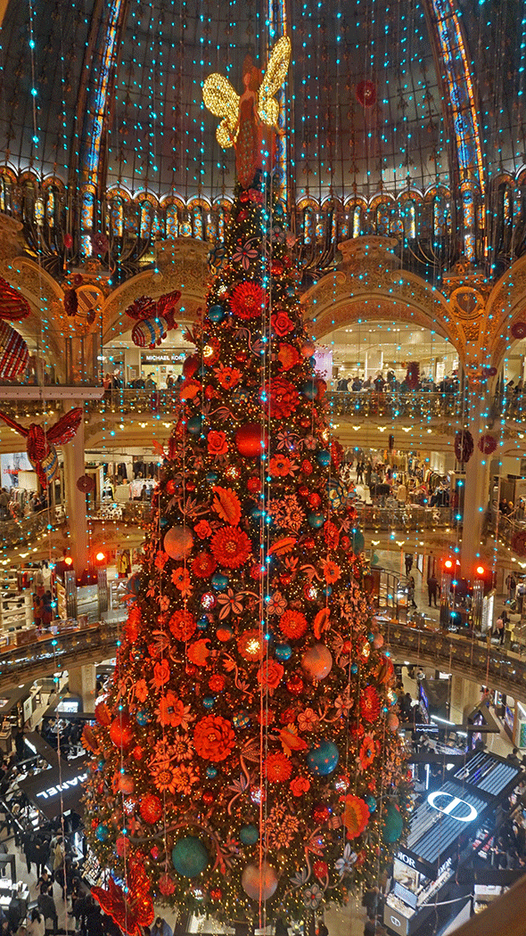 A maravilhosa decoraçào de Natal da Lafayette 
