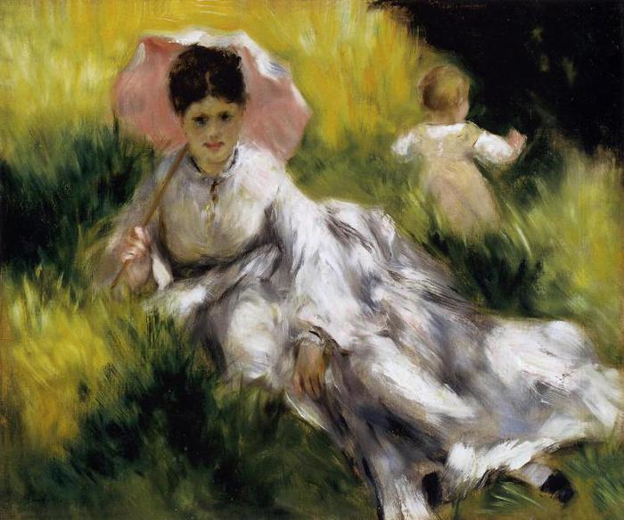 Mulher guarda-sol Renoir 