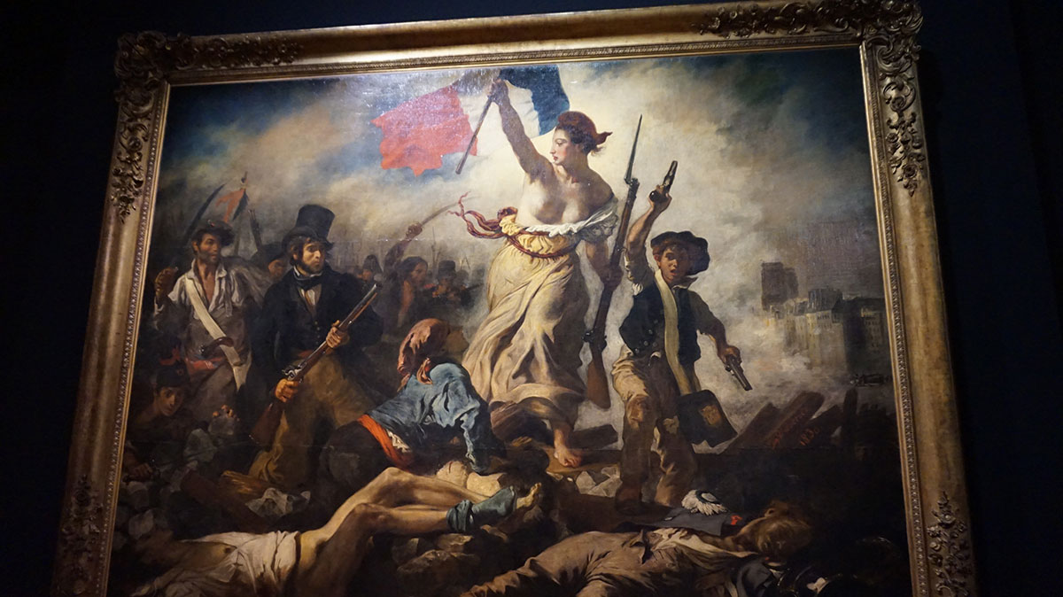 A liberdade guiando o povo Delacroix 